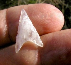 Projectile point quartz
