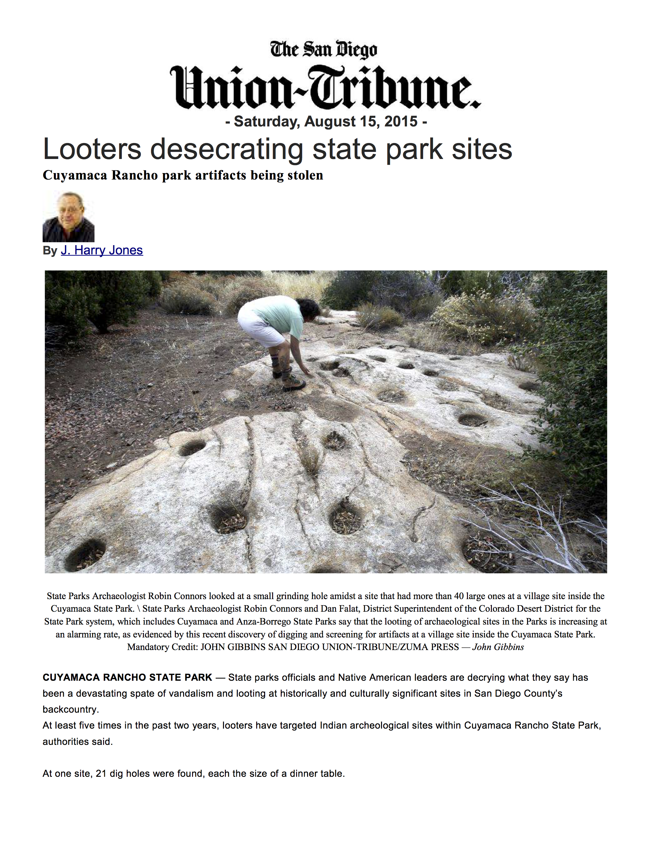 UT Looter article pg 1