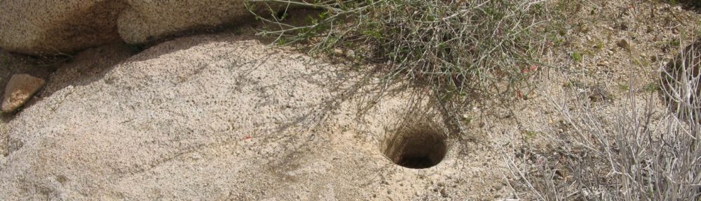 Desert bedrock milling feature